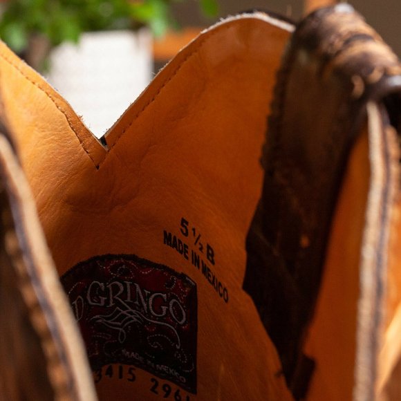 Old Gringo Eleanor Brass American Flag Cowboy Boots - Womens 5.5 B - Picture 9 of 9